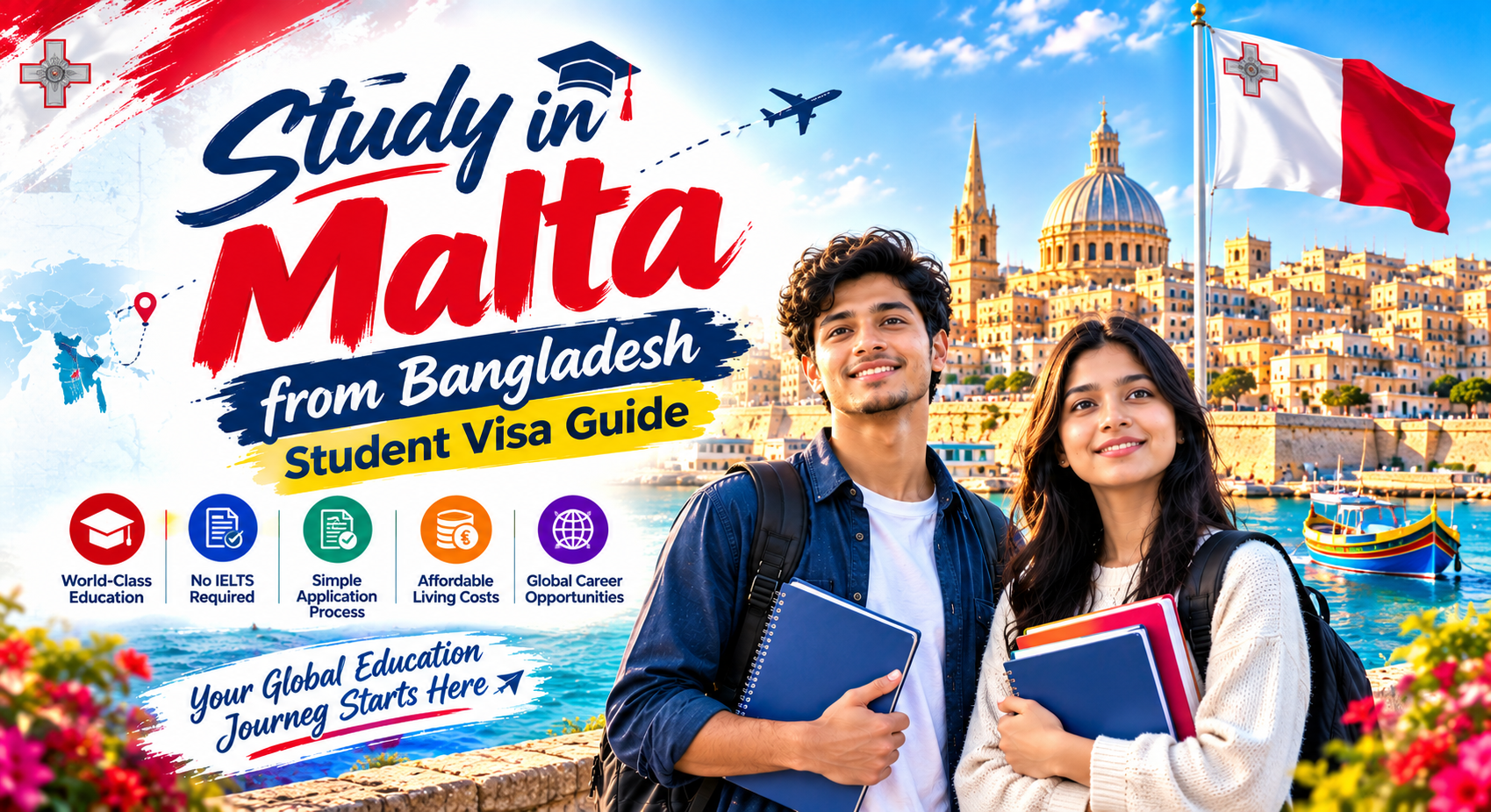 Study in Malta from Bangladesh: Student Visa Guide | Fast Consultancy